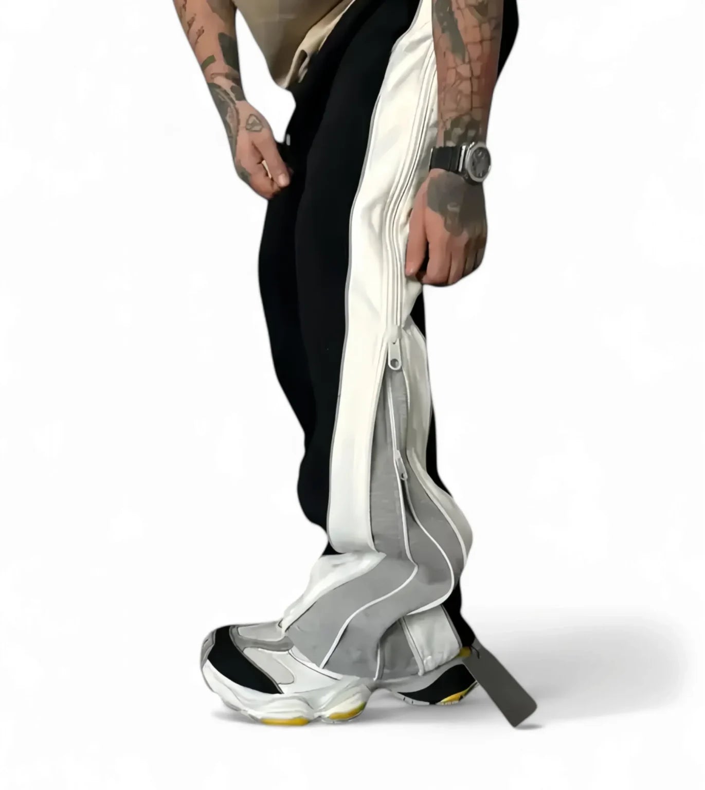 Unisex Double Zip Track Pants – Streetwear Essentials