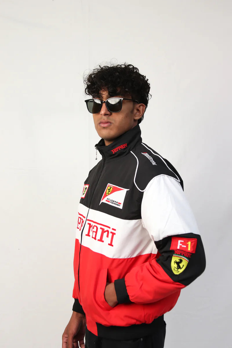 Ferrari F1 Vintage Printed Jacket – Racing Streetwear