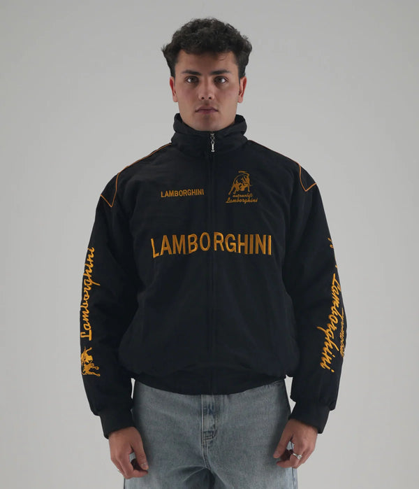 Lamborghini Vintage F1 Racing Jacket – Embroidered Bull Edition