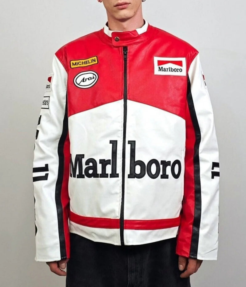 Marlboro F1 Racing Premium Leather Jacket – Vintage Motorsport Edition