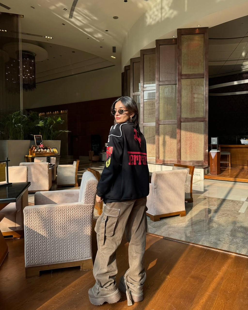 Black Ferrari Jacket – F1-Inspired Streetwear by Streetbred