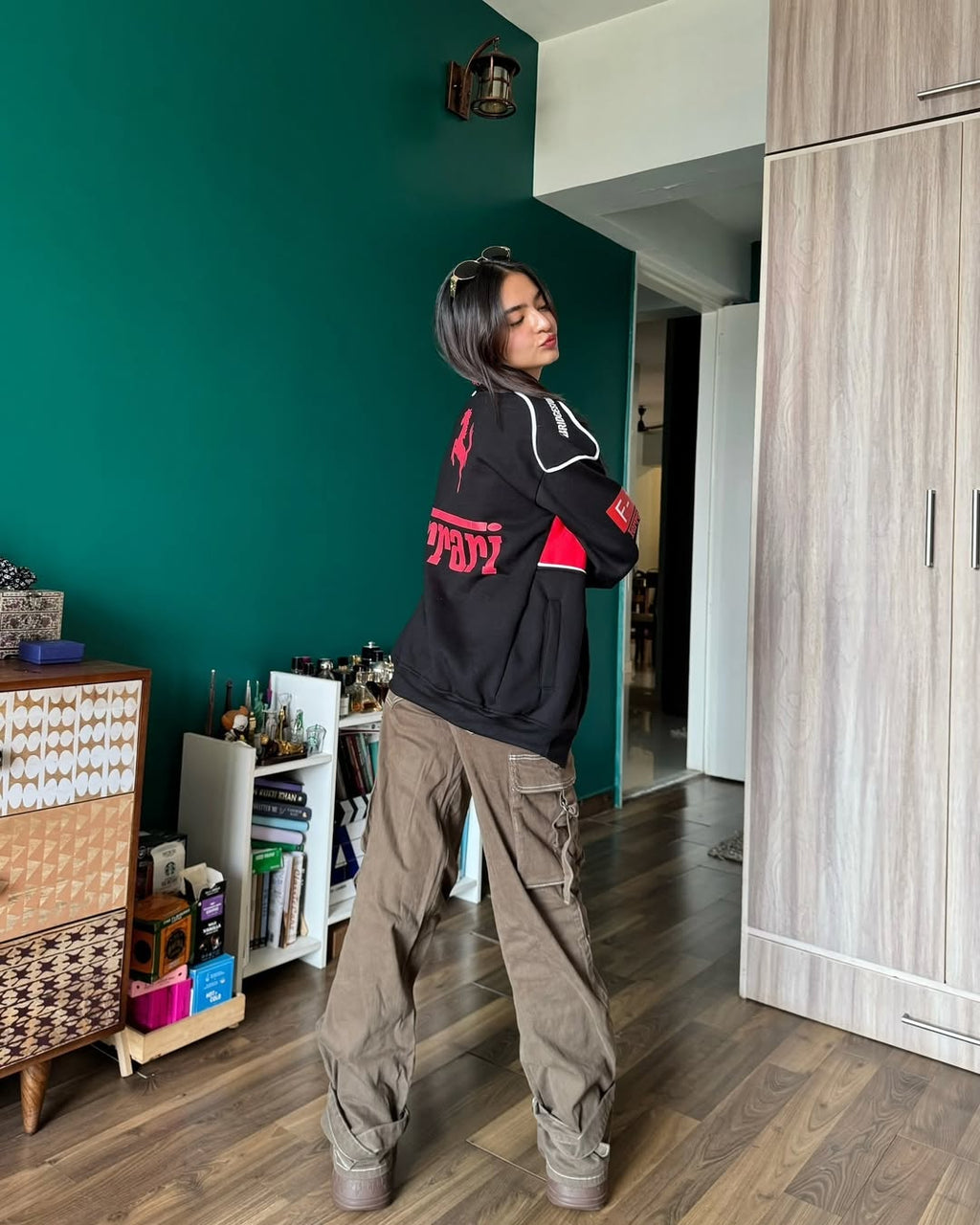 Black Ferrari Jacket – F1-Inspired Streetwear by Streetbred