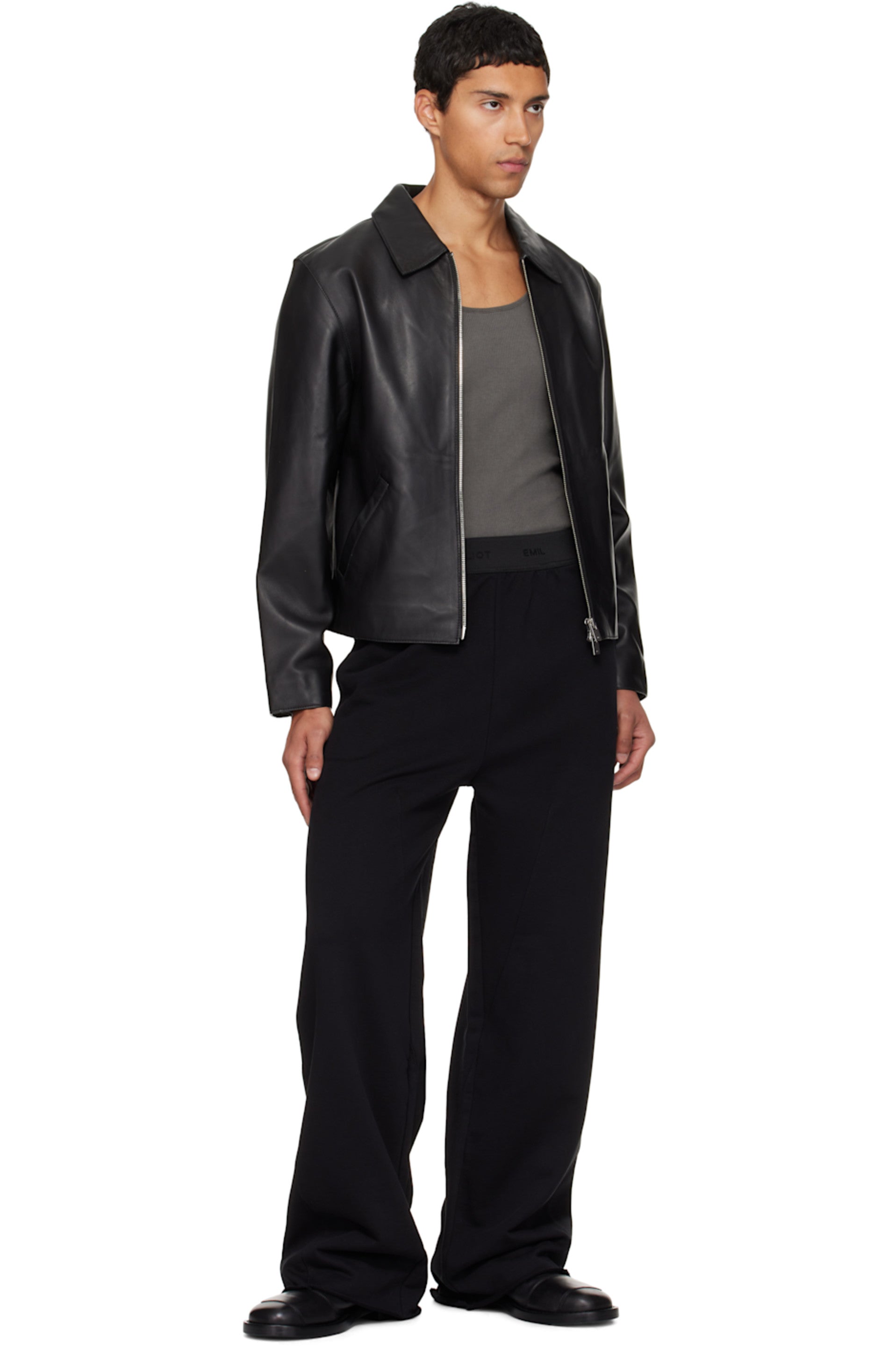 Premium Quality Men's Streetwear Vegan Leather Side Profile Streetbred Jacket