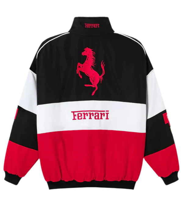 Ferrari F1 Embroidered Jacket – Premium Racing Streetwear | Streetbred