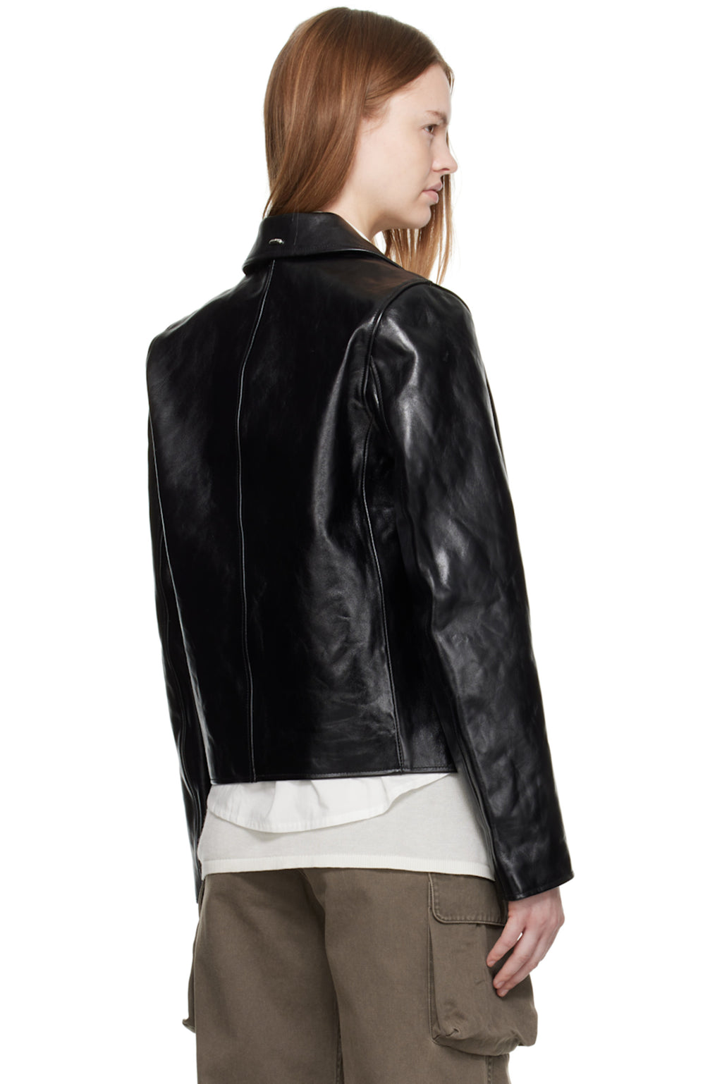 Streetwear fashion on a woman in the high-quality minimal jacket by Streetbred, designed for a comfortable aesthetic layering fit